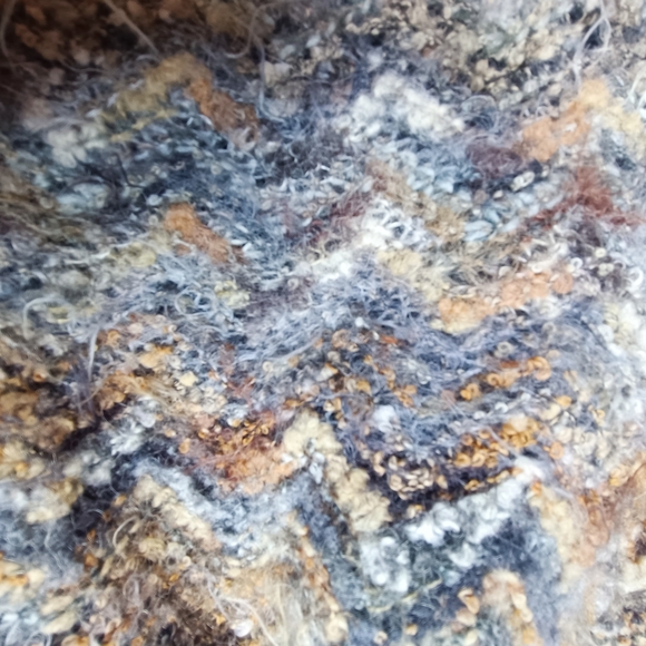 Harley Of Scotland Multicolor Chevron Wave Knit Pattern Turtleneck Sweater Men S - Picture 8 of 16